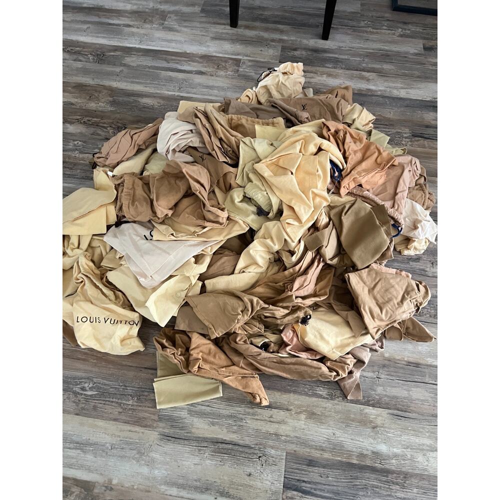 LOUIS VUITTON Dust Bags Mixed Lot of 10 Random Size Color